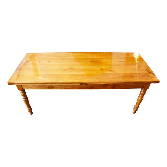 19th Century Biedermeier Country House Cherrywood Extendable Table