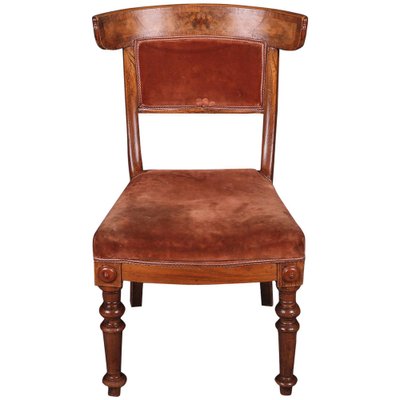 19th Century Biedermeier Curving Backrest Chair-FLW-1401842