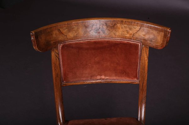 19th Century Biedermeier Curving Backrest Chair-FLW-1401842