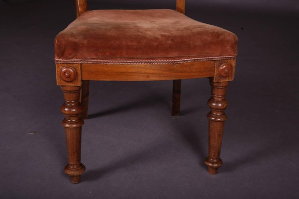 19th Century Biedermeier Curving Backrest Chair-FLW-1401842