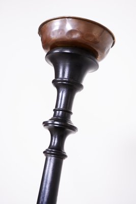 19th Century Biedermeier Czech Black Candlestick, 1850s-WHY-588914