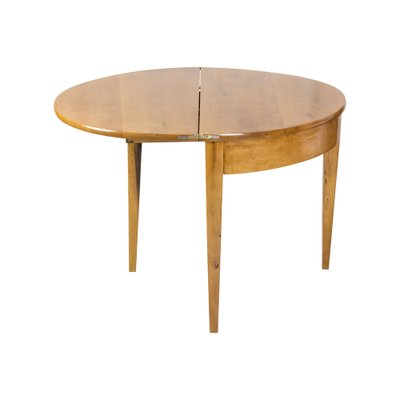 19th Century Biedermeier Demi Lune Fold-Out Table-WFJ-1448650