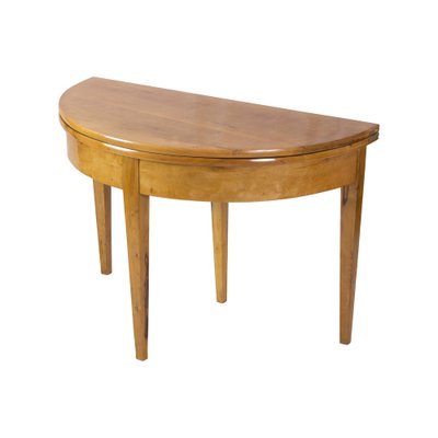 19th Century Biedermeier Demi Lune Fold-Out Table-WFJ-1448650