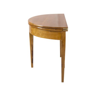 19th Century Biedermeier Demi Lune Fold-Out Table-WFJ-1448650