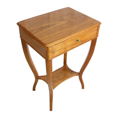 19th Century Biedermeier Elmwood Sewing or Side Table-WFJ-963156