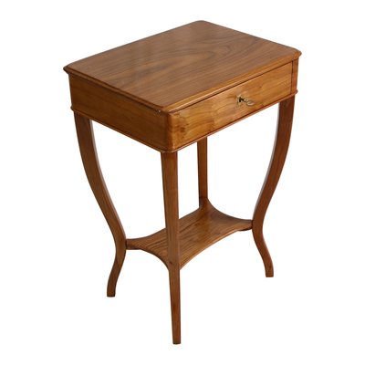 19th Century Biedermeier Elmwood Sewing or Side Table-WFJ-963156