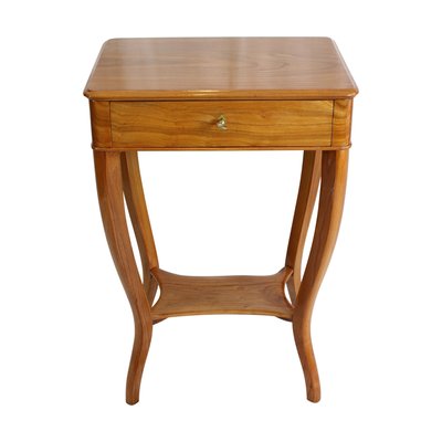 19th Century Biedermeier Elmwood Sewing or Side Table-WFJ-963156