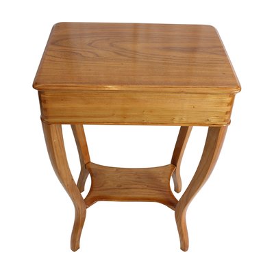 19th Century Biedermeier Elmwood Sewing or Side Table-WFJ-963156