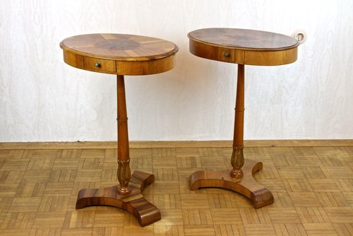 19th Century Biedermeier Side Tables, 1830s, Set of 2