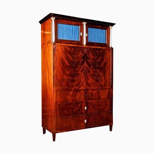 19th Century Biedermeier Style Cuba Mahogany Secretaire-FLW-1401846