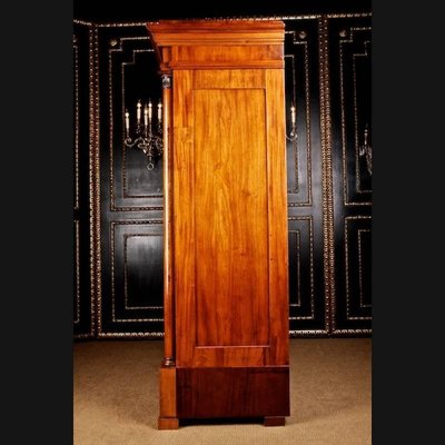 19th Century Biedermeier Style Mahogany Armoire-FLW-1401830