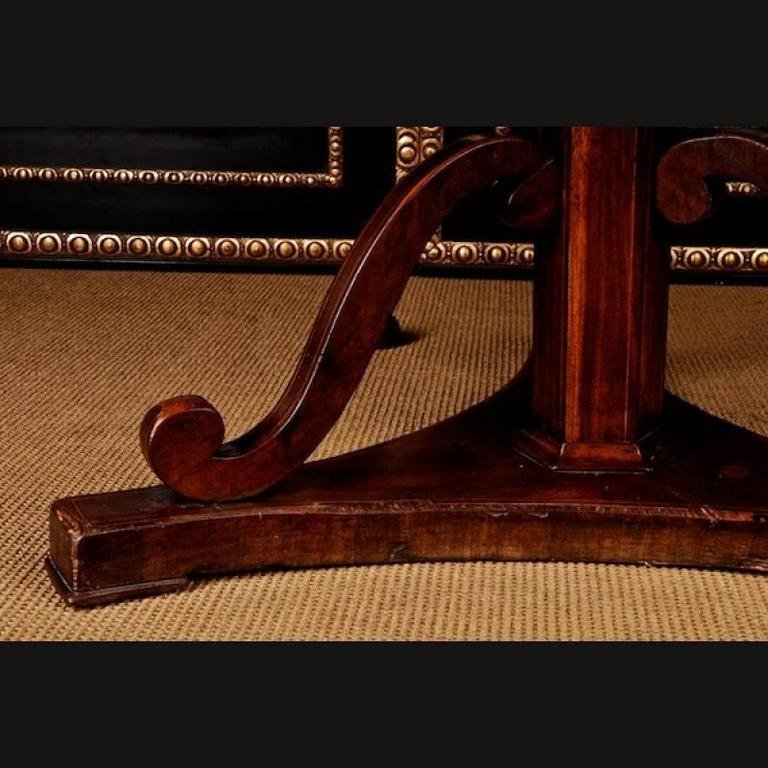 19th Century Biedermeier Style Mahogany Dining Table-FLW-1401922