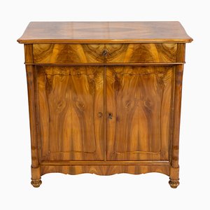 19th Century Biedermeier Walnut Half Cabinet-WFJ-884646