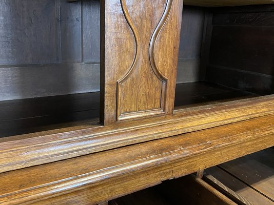 19th Century Blond Oak Double Buffet-QYF-673103