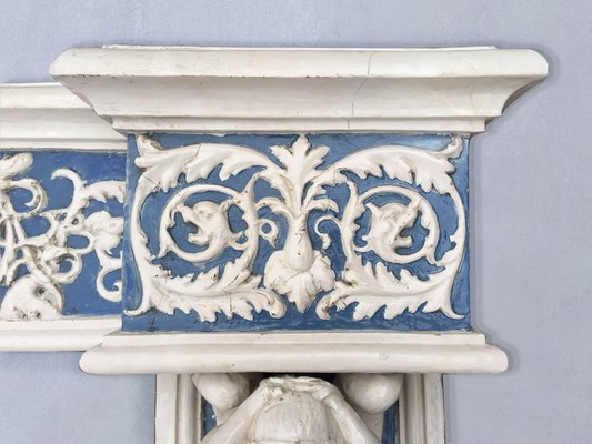 19th Century Blue and White Fireplace, 1885-TDA-1376371