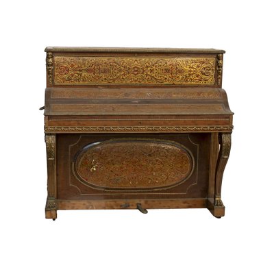 19th Century Boulle Vertical Piano-IYX-1792443