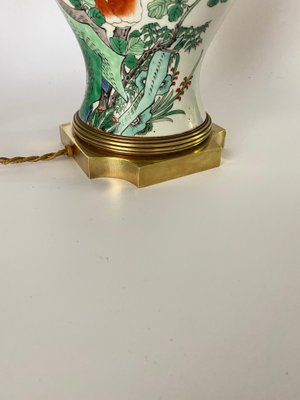 19th Century Brass Mount Famille Rose Chinese Table Lamp-UR-1406692