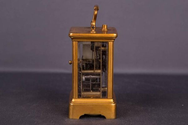 19th Century Brass Travel Clock-FLW-1401931