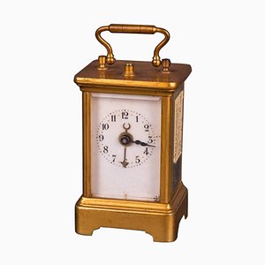 19th Century Brass Travel Clock-FLW-1401931