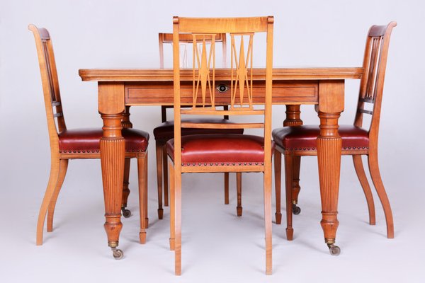 19th Century British Dining Room in Satin Wood, Set of 15-WHY-1005750