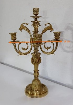 19th Century Bronze Candelabrum-RVK-1256279