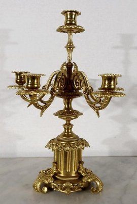 19th Century Bronze Candlelabra, Set of 2-RVK-1196208