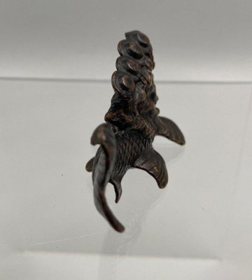 19th Century Bronze Figure of Sailors Riding a Fish-QKG-1357716