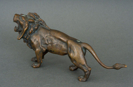 19th Century Bronze Lion Figurine