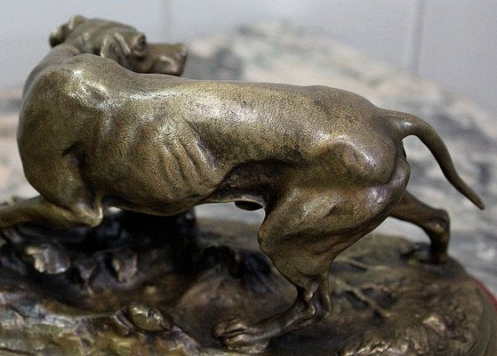 19th Century Bronze of A Braque Dog by P.j Mêne-RVK-805886