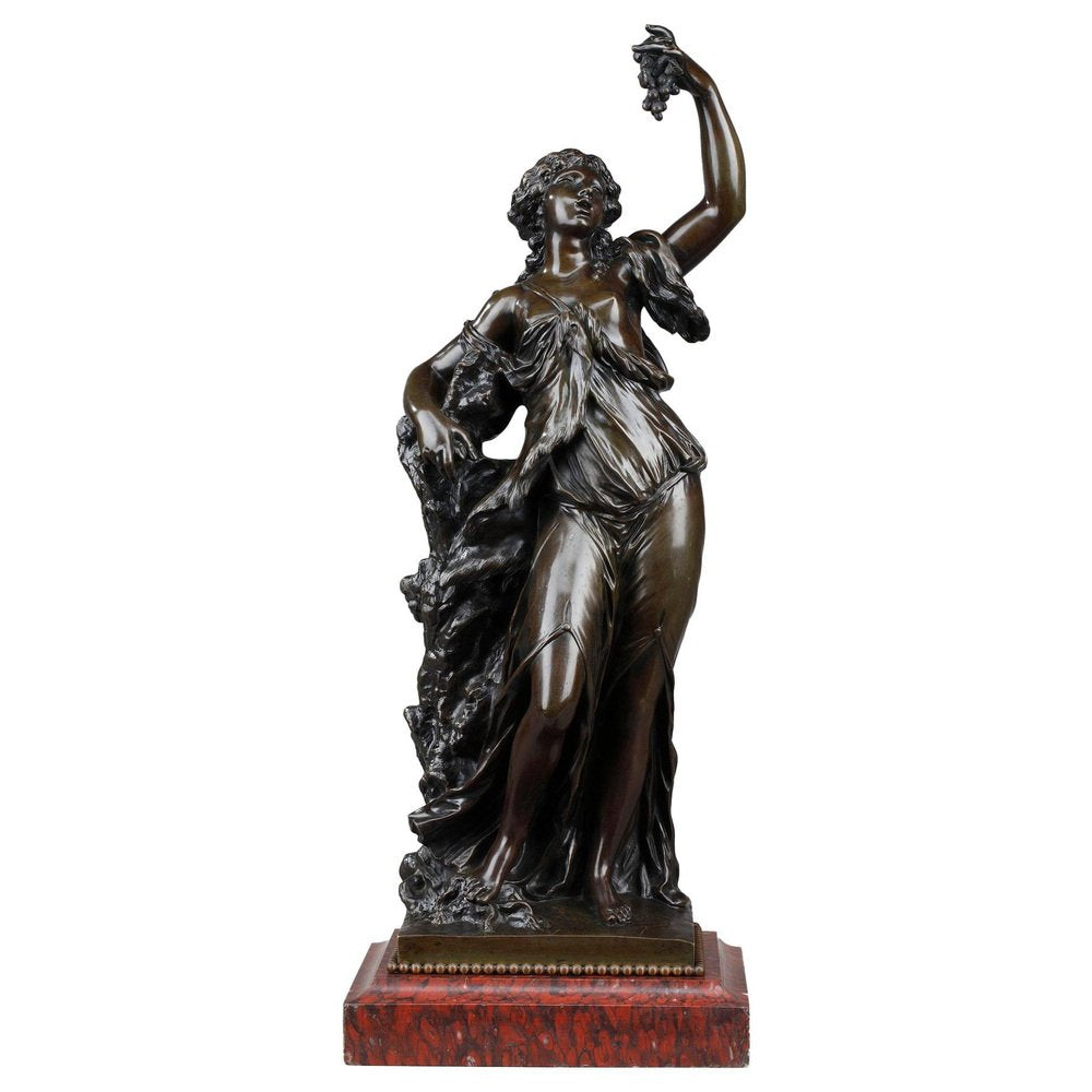 19th Century Bronze Statue of Bacchante