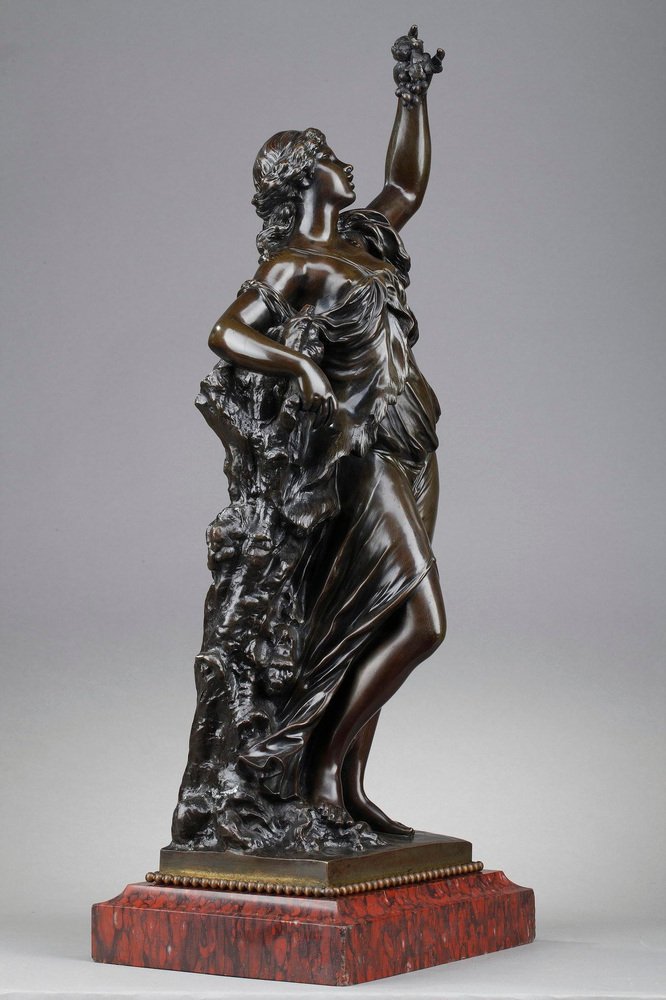 19th Century Bronze Statue of Bacchante