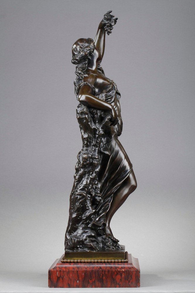 19th Century Bronze Statue of Bacchante