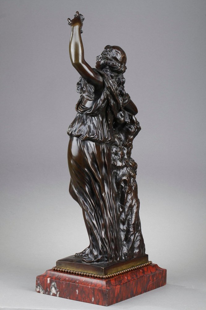 19th Century Bronze Statue of Bacchante