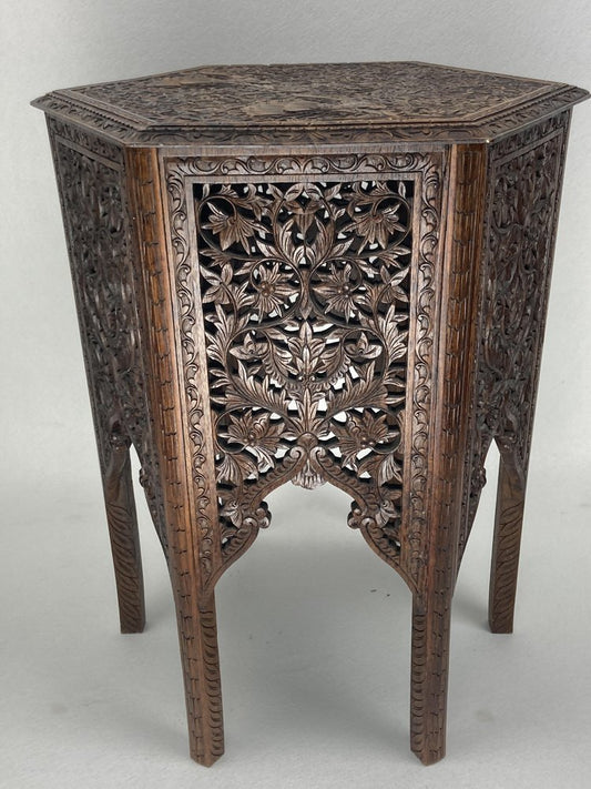 19th Century Burmese Hand Carved Side, 1890s