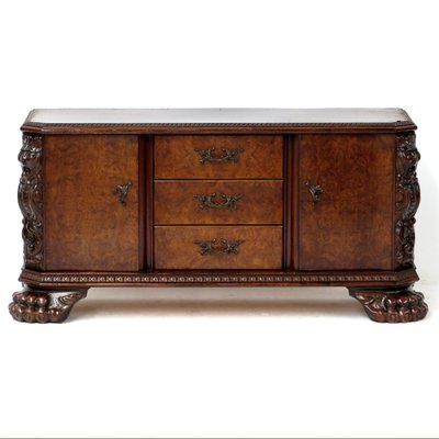 19th Century Burr Walnut Sideboard, 1890s-UBE-1417661