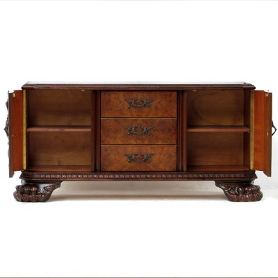 19th Century Burr Walnut Sideboard, 1890s-UBE-1417661