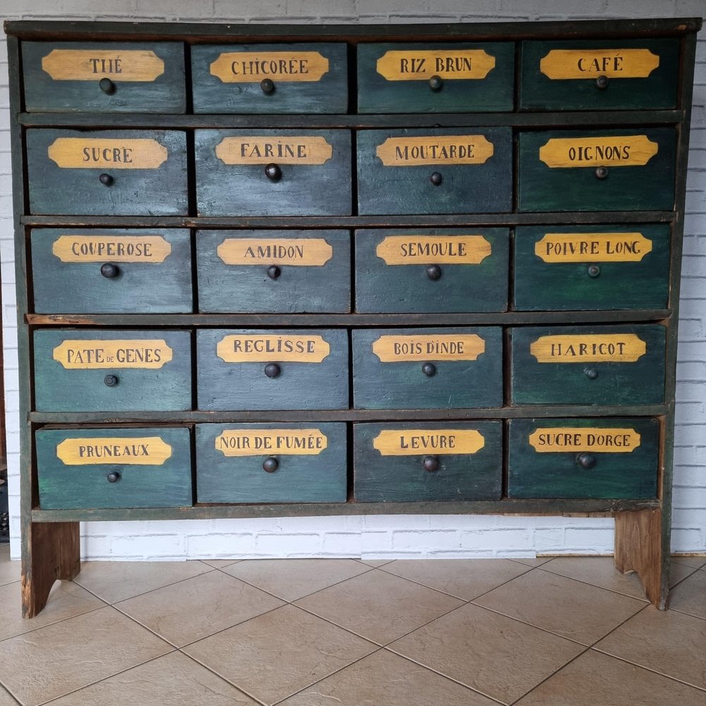 19th Century Cabinet with Drawers, 1890s