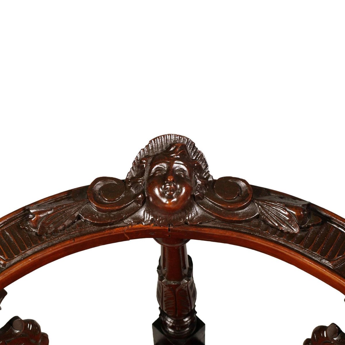 19th-Century Carved Walnut Lounge Set from Testolini Salviati, 1900s, Set of 3