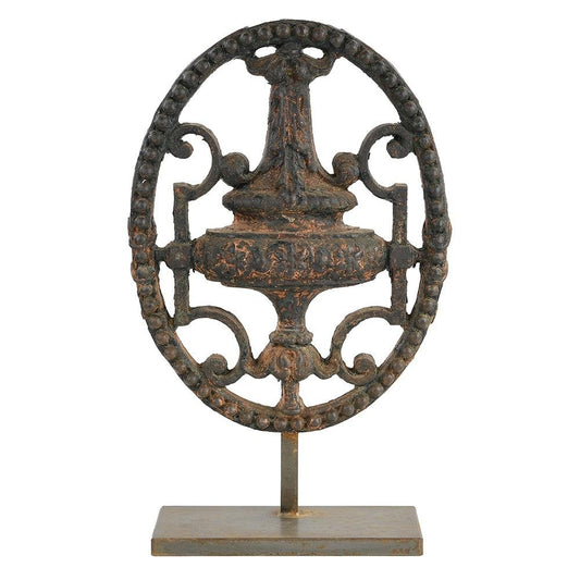 19th Century Cast Iron Convent Ornament on Base