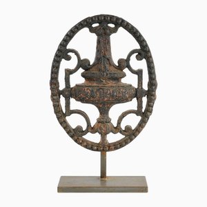 19th Century Cast Iron Convent Ornament on Base-NQ-1788063