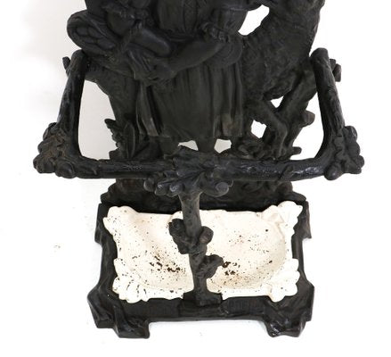 19th Century Cast Iron Red Riding Hood & the Wolf Porte Manteau or Hall Stand, 1890s-MY-1444877