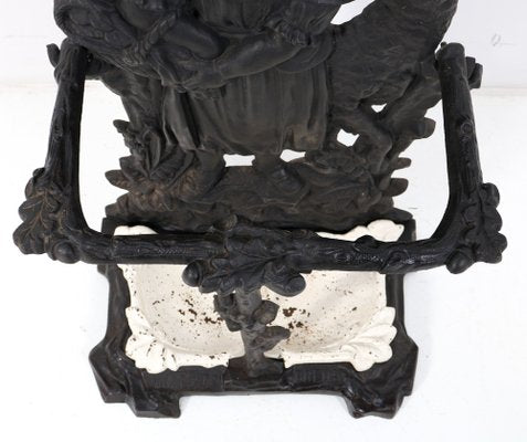 19th Century Cast Iron Red Riding Hood & the Wolf Porte Manteau or Hall Stand, 1890s-MY-1444877