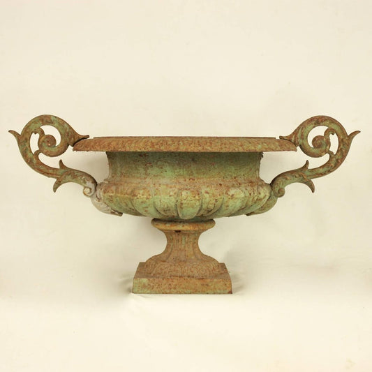 19th Century Cast Iron Urns or Jardinieres, Set of 2