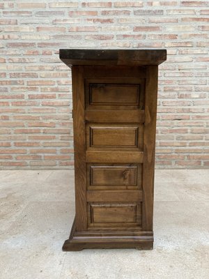 19th Century Catalan Spanish Baroque Credenza or Buffet with Two Drawers in Carved Walnut-NOU-962100