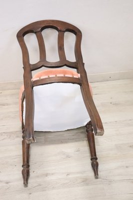 19th Century Chair in Beech Wood with Velvet Seat-DCO-1816458