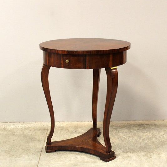 19th Century Charles X Coffee Table in Walnut, Italy