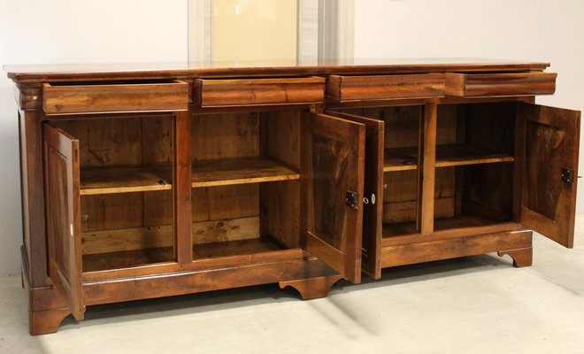 19th Century Charles X Walnut Sideboard-UMS-1444572