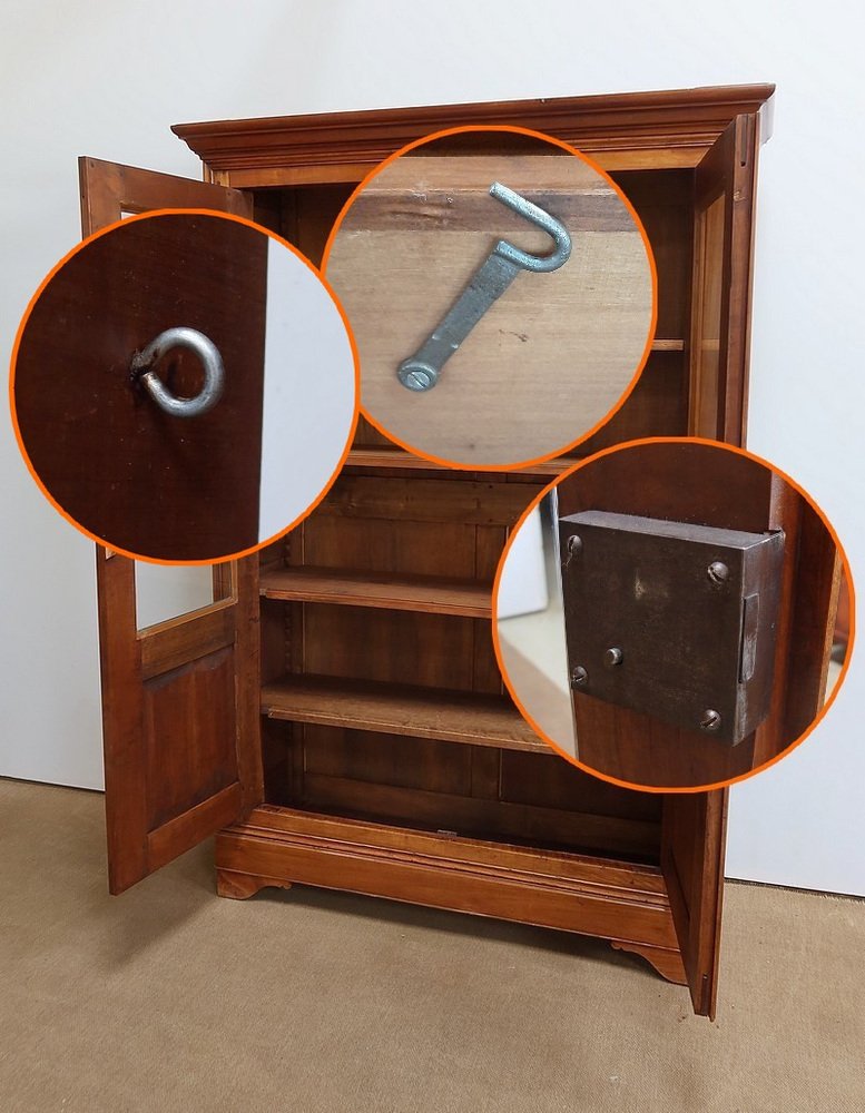 19th Century Cherry Library Cabinet