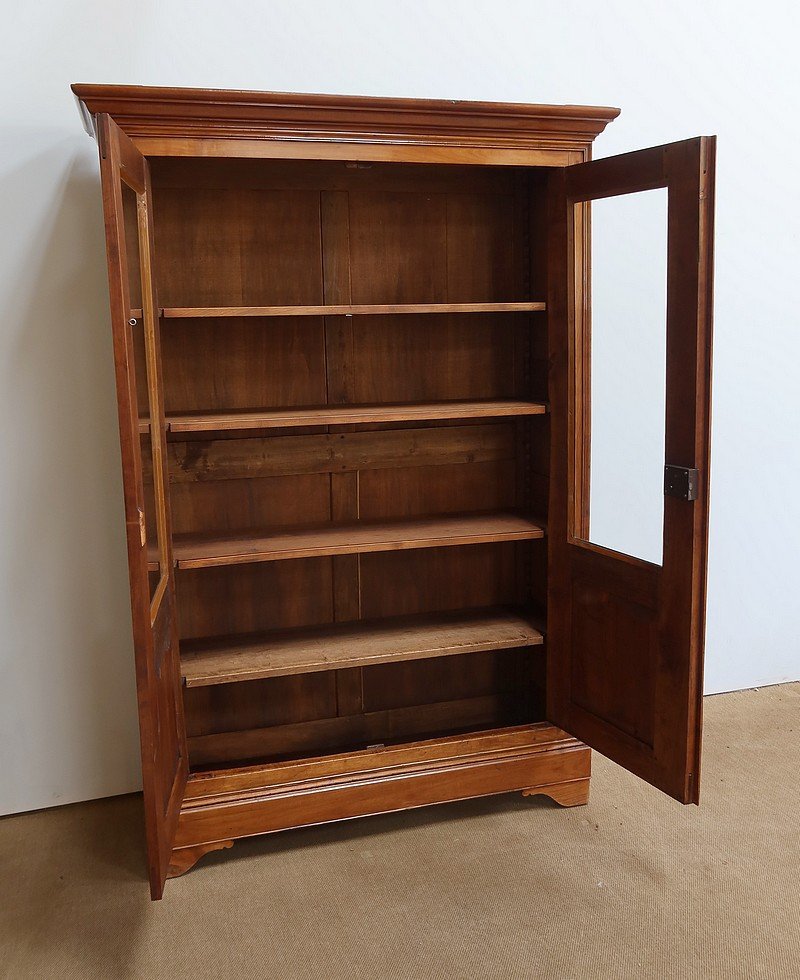 19th Century Cherry Library Cabinet