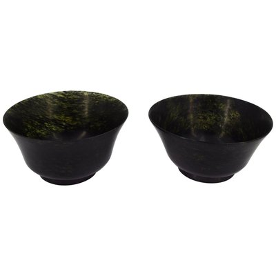 19th Century Chinese Jade Bowls, Set of 2-ZCI-751992